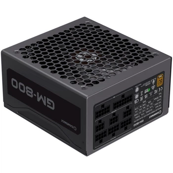Блок питания 800 Вт, GameMax GM-800, черный, модульный, 80+ Bronze, Active PFC, 14 см Ultra Silent, 2xMolex / 6xSATA / 4x6+2-pin /