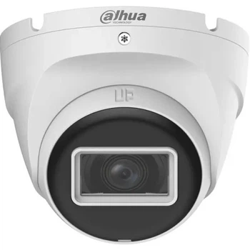 Камера HDCVI Dahua DH-HAC-T2A51P-U, білий, 2880x1620, 5 Мп, f=2.8 мм CMOS, ІЧ підсвічування до 30 м, -40°C ~ +60°C, IP67