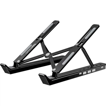 Подставка для ноутбука до 15.6' OfficePro LS320HUB, Grey, USB 2.0 хаб: 1xType-C / 2xUSB, алюминий, 6 уровней высоты