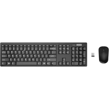 Комплект беспроводной Lenovo 100 Combo, черный, USB 2.4GHz (GX31Q28916)