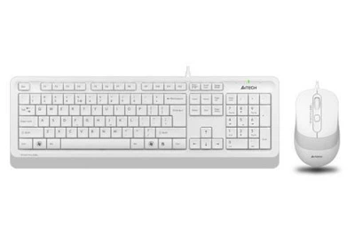 Комплект A4Tech Fstyler Sleek Multimedia Comfort F1010, белый, клавиатура+мышь, USB