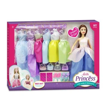 Кукла Anlili Princess Гардероб с набором платьев и аксессуаров брюнетка (WX233-1BR)