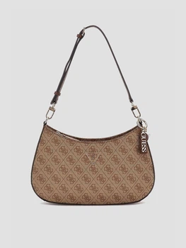Сумка женская GUESS Noelle Quattro G, светло-коричневая