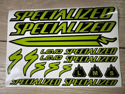 Комплект наклейок на раму велосипеда SPECIALIZED ( спешилайзер ) Колір Салатовий