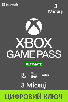 Подписка Xbox Game Pass Ultimate - 3 месяцев - Xbox One/Series и Windows 10/11(Game Pass Standard + PC + Core + EA Play)