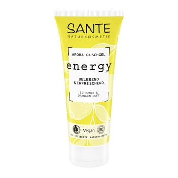 Vegan Аромагель для душу Energy Лимон та Апельсин SANTE 200 мл 4025089006626