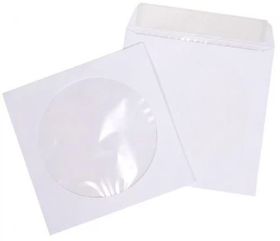 Конверт для CD/DVD, Patron, бумажный, с окошком, 100 шт (INS-D044)