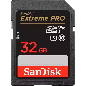 Карта памяти SanDisk SDXC Extreme PRO 32GB UHS-I U3 V30 Class 10 (SDSDXXO-032G-GN4IN) [112144]