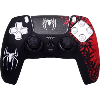 Чехол на геймпад Silicone Case для Sony DualSense Spider-Man + Touch Pad Sticker [118242]