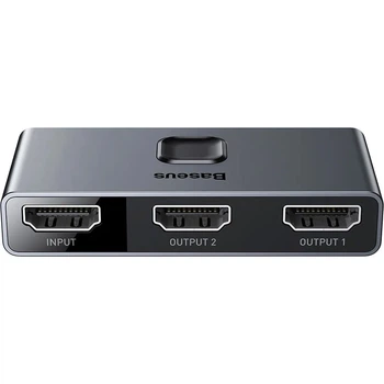 Разветвитель HDMI Baseus Matrix Splitter Space Grey (CAHUB-BC0G) [126871]