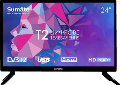 LED телевизор Т2 Sumato 24HT03