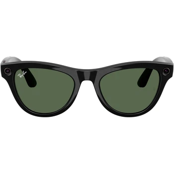Смарт-очки Ray-Ban Meta Skyler Shiny Black/G-15 Green (RW4010 601/71 52-20) [144157]