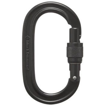 Карабін Black Diamond Oval Keylock Screwgate Black Uni (100030312)
