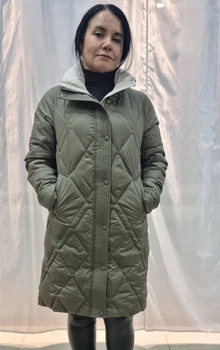 Женская демисезонная куртка Max Mara (Vivilona) 2602 Оливковый, M