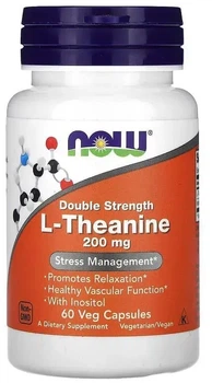 Дієтична добавка Now Foods L-Теанін 200 мг 60 капсул (733739001474)