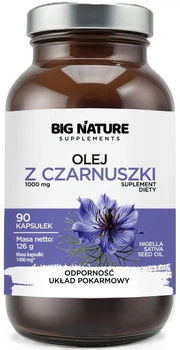 Suplement diety Big Nature Olej z czarnuszki 90 kapsułek (5905745622836)