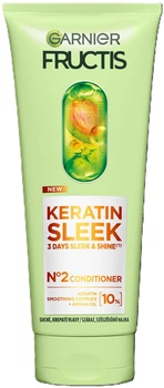 Кондиціонер Garnier Fructis Keratin Sleek для розгладження та надання блиску для пухнастого та сухого волосся 200 мл (3600542639071)