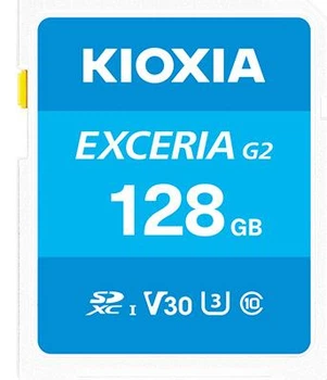 Карта памяти KIOXIA Exceria G2 SDXC 128GB Class 10 UHS-I V30 (LNEX2L128GG4)