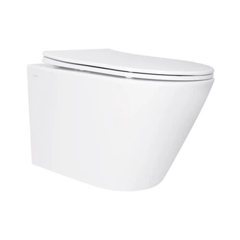 Унитаз подвесной Qtap Swan безободковый Ultra Quiet c сиденьем Soft-close QT16335179W