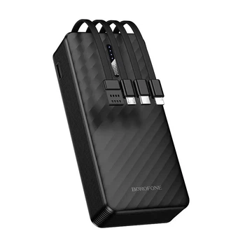 Power bank Borofone BJ84A 20000 mAh со встроенными кабелями