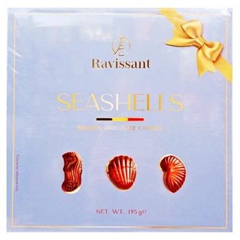 Цукерки шоколадні Ravissant Seashells Belgian Chocolate Candies 195 г