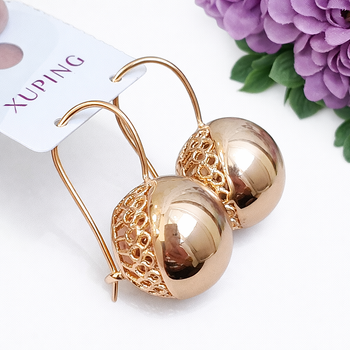 Серьги Xuping Jewelry длина 3.2см ширина 1.9см медзолото позолота 18Кс1042