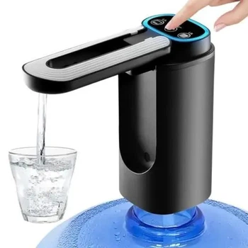 Дозатор для воды автоматический насос для бутылок с водой с USB-зарядкой черный XL-1286