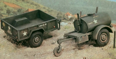 Збірна модель 1:35 причіп Cargo M101 і цистерна Tank 250 gals Italeri 0229