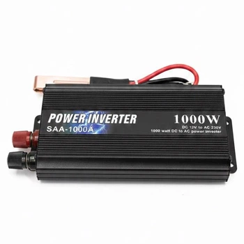 Інвертор автомобільний Power Inverter SAA-1000A 12В в 220В, з модифікованою синусоїдою 1000W