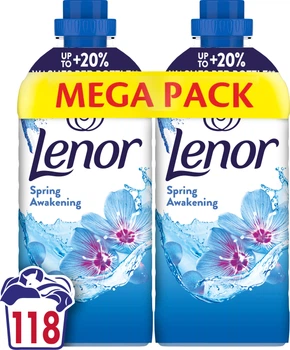 Упаковка кондиціонерів для білизни Lenor Пробудження весни 118 циклів прання 1.239 л х 2 шт (8700216880886)