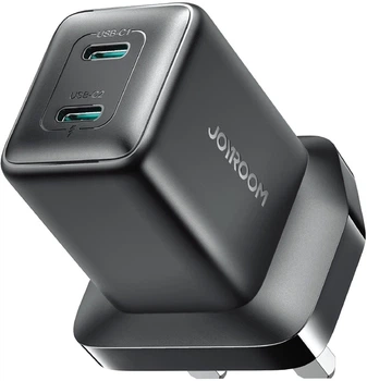 Ładowarka sieciowa JOYROOM JR-TCG17 45W 2 x- USB-C UK Black (6941237127365)