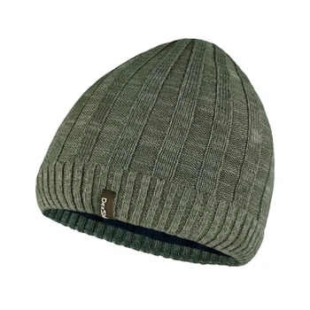 Водонепроницаемая шапка Dexshell Heathered Rib Knit Beanie Onesize 56-58 см хакі (DH32405SSN)