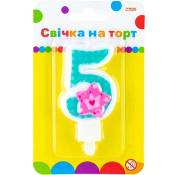 Свеча Maxi Princess "5" висотою 7,62 см (MX622050-5)