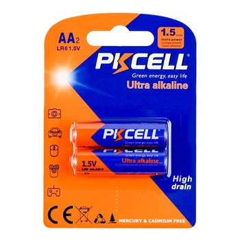 Батарейки PPKCELL 1.5V AA/LR6, 2 штуки в блістері (PC/LR6-2B) АА