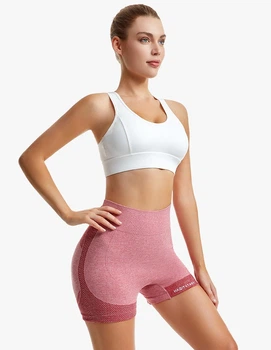 Спортивні шорти з високою посадкою Honey Fashion Accessories M рожеві (50к019)