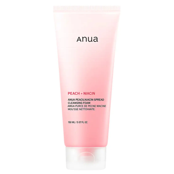 Мягкая очистительная пенка с экстрактом персика и ниацинамидом Anua Peach Niacin Spread Cleansing Foam, 150 мл