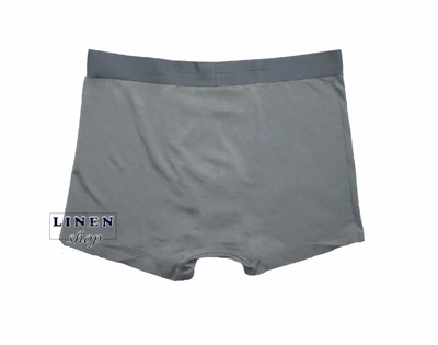 Серые мужские бесшовные трусы шорты с широкой резинкой Classic style TASO 8002 XL