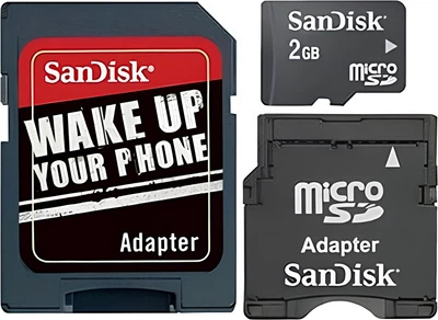 Карта пам'яті SanDisk MicroSD 2GB with Mutli SD Kit (SDSDQ-2048-E11MK)