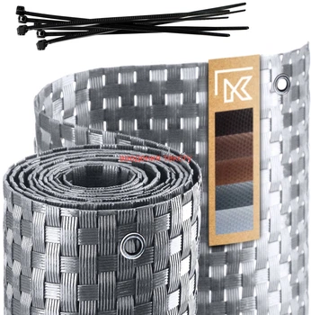 Osłona balkonowa Kadax Skei 1x6 m Jasnoszary (K1023)