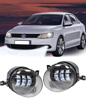 LED противотуманки Volkswagen GOLF Фары 40W два режима белый+желтый светотеневая граница VW POLO CADDY