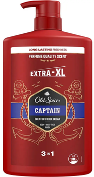 Гель для душа и шампунь Old Spice 3 в 1 Captain, 1 л