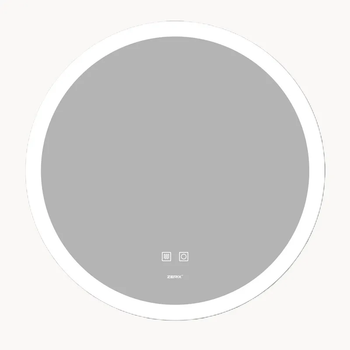 Зеркало Zerix Solo MC02-80 с LED Touch, Anti-fog, димером, регулятором яркости (ZX6066)