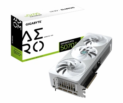 Видеокарта игровая (2026) Gigabyte GeForce RTX 5070 Ti Aero OC 16GB GDDR7 DLSS4