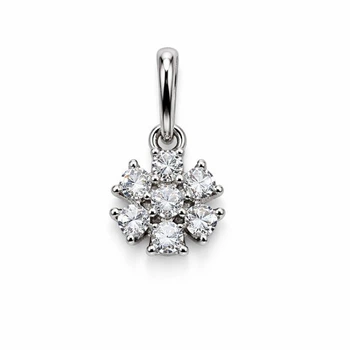 Підвіска срібна Сніжинка з розсипом Silver Style (40651.20 sku:2300103077311)