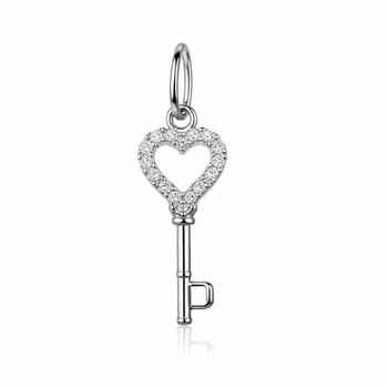 Подвес серебряный Ключ с фианитом Silver Style (41901.20 sku:2300103846726)