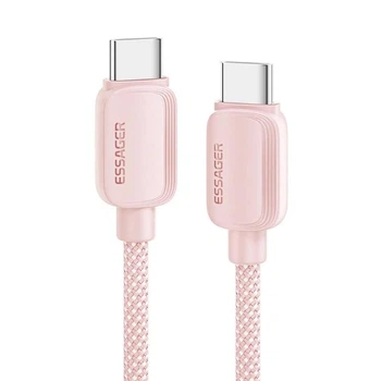 Кабель ESSAGER Breeze USB-C to USB-C PD 100W 5A 1m Pink (EXCTT1-WL04-P)