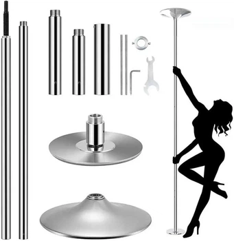 Пілон для танців стаціонарний 45 мм Pole Dance з регульованою штангою до 2.75 м