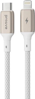 Kabel Proove Dense Metal Type-C to Lightning 27W 1 m White (CCDM27002102)