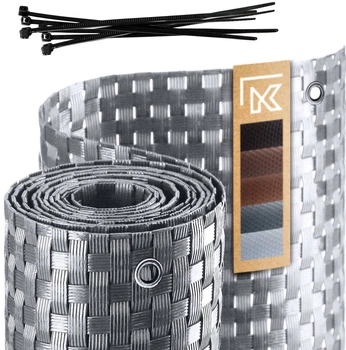 Osłona balkonowa Kadax Skei 1x7 m Jasnoszary (K1024)