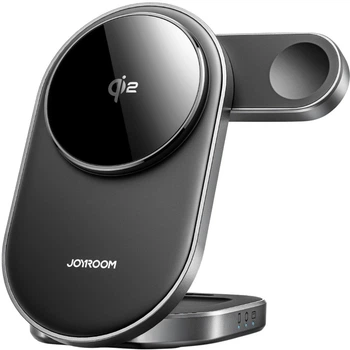 Держатель для телефона Joyroom JR-W17 Qi 15W Black (6941237127082)